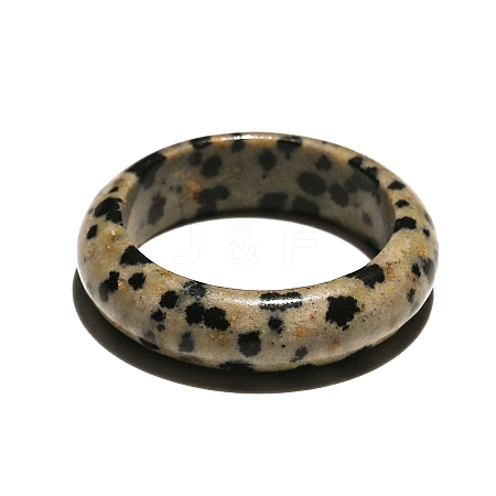 Natural Dalmatian Jasper Finger Rings PW-WG87157-05-1