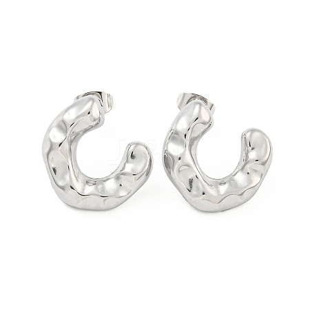 Non-Tarnish 304 Stainless Steel Ear Studs EJEW-L290-015P-1