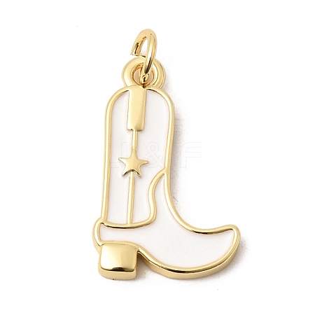 Brass Enamel Pendants KK-A296-51G-03-1