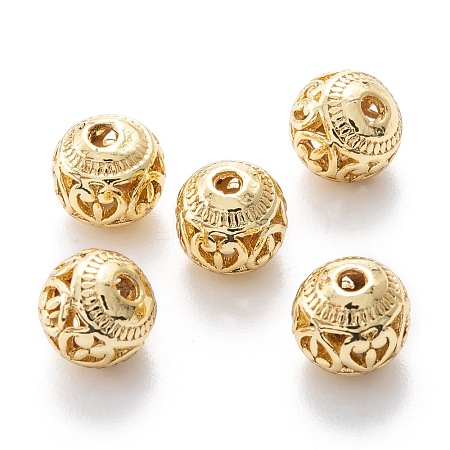 Alloy Hollow Beads X1-PALLOY-P238-23G-RS-1