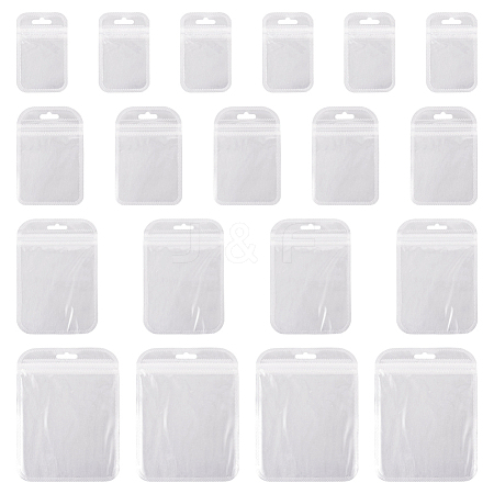  100Pcs 4 Styles Transparent Plastic Zip Lock Bags OPP-TA0001-03-1