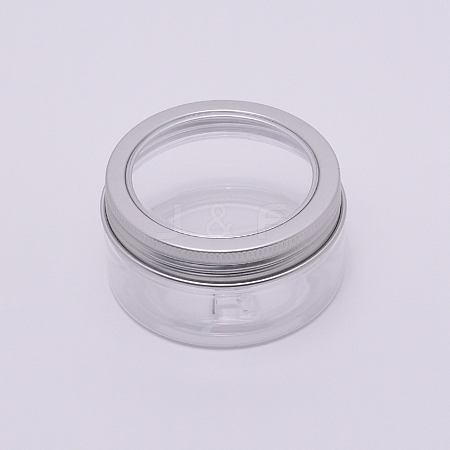 Round Aluminium Cover Plastic Box CON-WH0079-29B-1