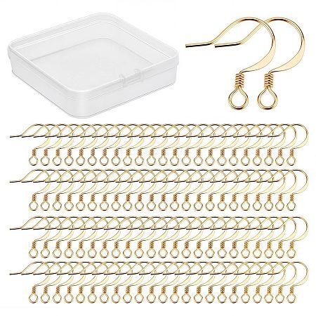 200Pcs Brass Earring Hooks KK-CN0001-35-1