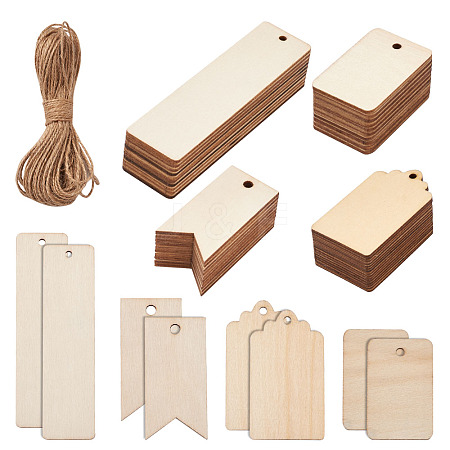 Unfinished Wood Big Pendants WOOD-TA0002-27-1