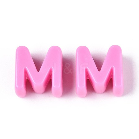 Opaque Acrylic European Beads OACR-M027-01M-02-1