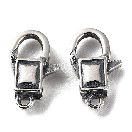 925 Thailand Sterling Silver Lobster Claw Clasps STER-D003-33AS-1