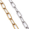 304 Stainless Steel Paperclip Chain Bracelets BJEW-TA0003-04-12