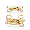 Iron Open Cuff Bangle & Ring Sets for Women WG54863-01-1