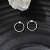Brass Ball Captive Bead Nose Ring AJEW-G075-01S-01-3