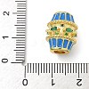 Barrel Brass Micro Pave Cubic Zirconia Spacer Beads KK-U050-11G-01-4