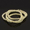 AB Color Plated Faceted Rondelle Glass Beads Strands GLAA-A024A-AB15-2