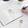 2Pcs 2 Styles Iron Bookmarks with Chain AJEW-GF0011-71-7