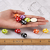 Cheriswelry 80Pcs 8 Colors Opaque Resin Beads RESI-CW0001-06B-21