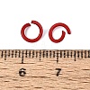 Spray Painted Iron Open Jump Rings IFIN-T017-04C-08-3