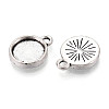 Tibetan Style Alloy Pendant Cabochon Settings PALLOY-N178-02AS-2