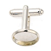 Flat Round Brass Cuff Settings LS-KK-XCP0001-72S-1