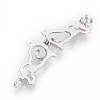 Brass Puppy  Locket Pendants KK-T024-79P-4