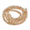 Electroplate Glass Beads Strands EGLA-A034-T4mm-B23-2