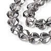 Electroplate Transparent Glass Beads Strands EGLA-B012-AB20-3