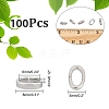 Unicraftale 100Pcs Oval 201 Stainless Steel Slide Charms STAS-UN0043-60-2