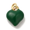 Brass Enamel Charms KK-U027-13-02G-1