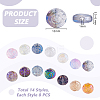 112Pcs 14 Styles Electroplated Glass Beads GLAA-GA0002-40-2