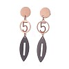 (Jewelry Parties Factory Sale)304 Stainless Steel Dangle Stud Earrings EJEW-F204-05-2