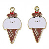 Alloy Enamel Pendants ENAM-N059-08-2