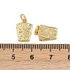 Brass Pave Cubic Zirconia Pendants KK-A269-28G-3