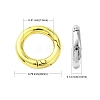 20Pcs 2 Colors Rack Plating Alloy Spring Ring Clasps PALLOY-CJ0002-40-2