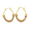 201 Stainless Steel Hoop Earrings EJEW-Q026-15G-B-2