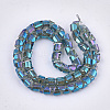 Electroplate Glass Beads Strands EGLA-S179-01A-C04-2