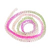 Transparent Gradient Color Glass Beads Strands GLAA-G101-2mm-09-4