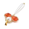 Glass Pearl Big Pendants PALLOY-MZ00384-05-4