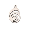 Non-Tarnish 201 Stainless Steel Pendants STAS-U016-09P-02-1