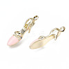 Rack Plating Alloy Enamel Pendant Rhinestone Settings LS-ENAM-T011-133B-3