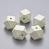 Painted Natural Wood Beads X-WOOD-Q040-020B-A08-1