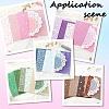 10 Sets 5 Colors Invitation Card Scrapbook Paper Pad DIY-SP0004-48-4