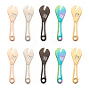 10Pcs 5 Colors 304 Stainless Steel Pendants FIND-BY0001-05-1