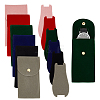 6Pcs 6 Colors Plush Cloth Watch Storage Pouches with Snap Button TP-DR0001-04-1