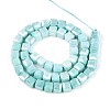 Anti-Tarnish Electroplate Glass Beads Strands GLAA-T025-8mm-10E-2