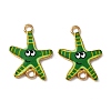 Ocean Theme Alloy Enamel Connector Charms FIND-CJC0017-15KCG-03-1