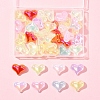 40Pcs UV Plating Rainbow Iridescent Transparent Acrylic Beads MACR-FS0002-19-6