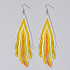 Bohemian Style Handmade Beaded Tassel Earrings for Women JF0314-10-1