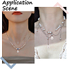 120Pcs Transparent Glass Beads GLAA-SP0001-42-5