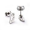 Tarnish Resistant 304 Stainless Steel Stud Earrings EJEW-H368-37P-2