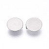 304 Stainless Steel Brooch Cabochon Settings X-STAS-E547-08J-P-2