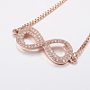Adjustable Brass Micro Pave Cubic Zirconia Bolo Bracelets BJEW-F302-11-3
