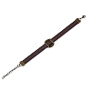Hollow Cross PU Leather Bracelet Making MAK-I020-01E-2