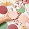 Magibead 8Pcs 4 Styles PU Leather Cup Mats AJEW-MB0001-09B-8